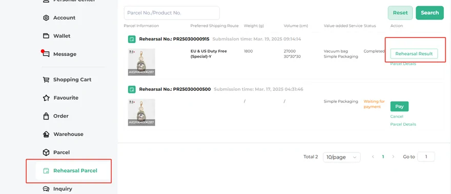 ACbuy submit for delivery and final shipping cost