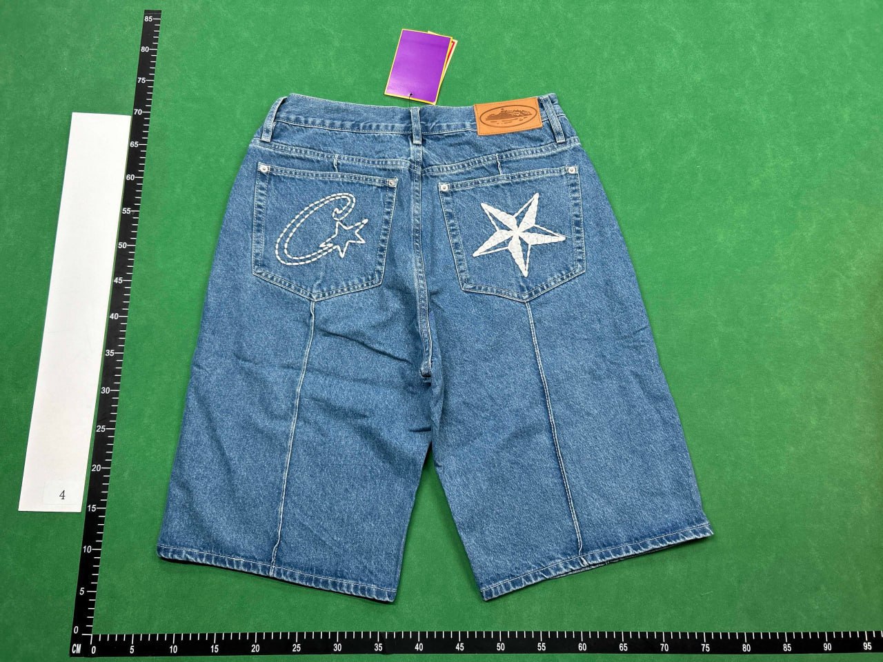 Corteiz   C -    Star      Denim       Jorts -8