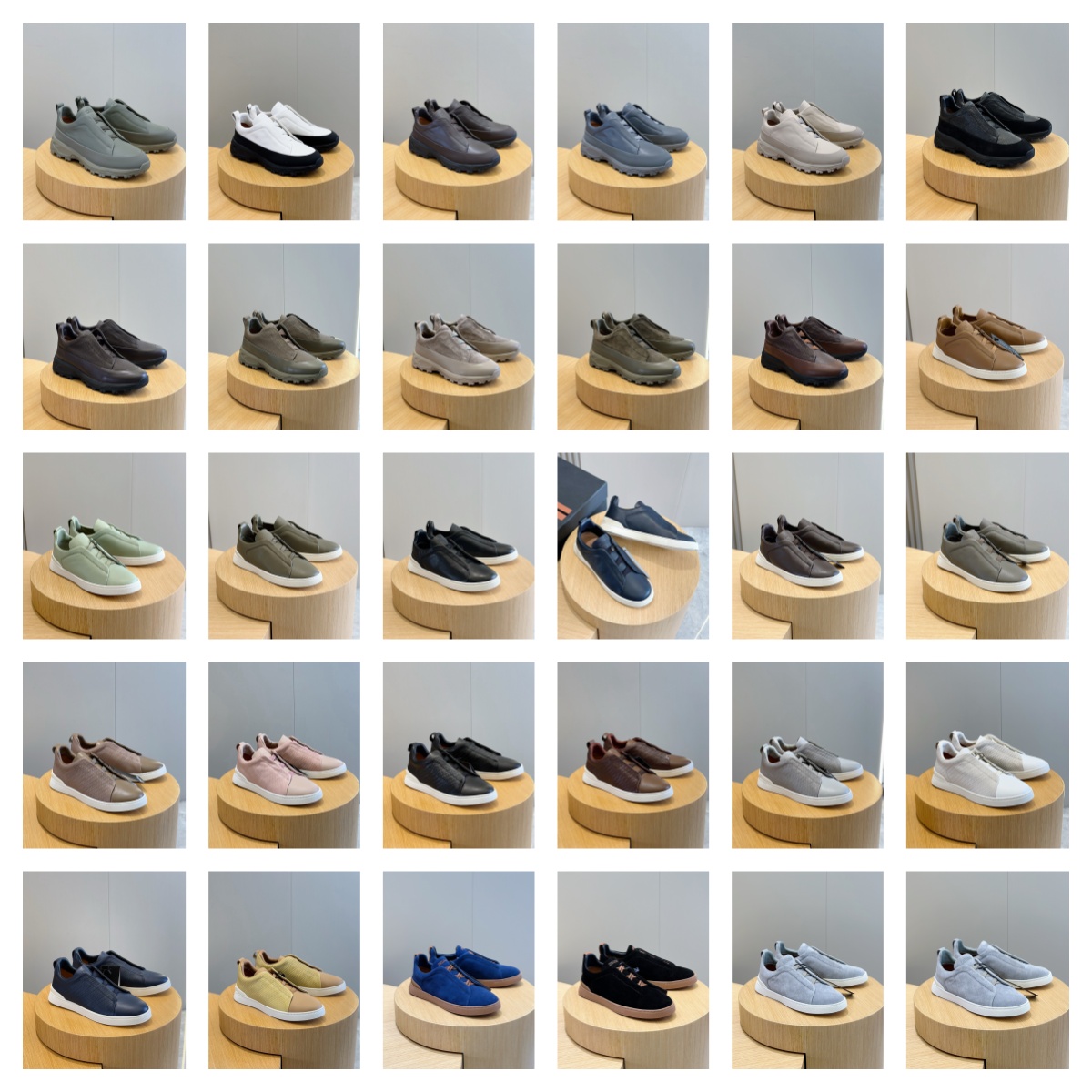 ZEGN Triple Stitch sneakers