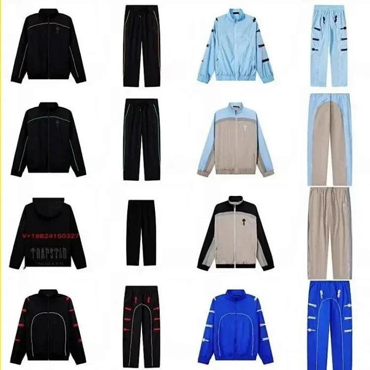 'Black and Blue Track Suit Set